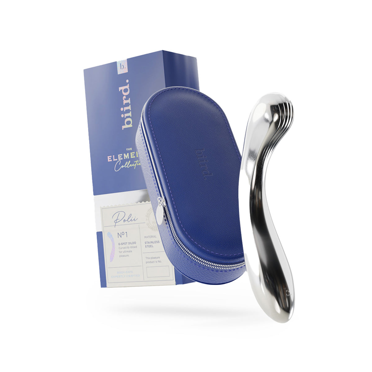 Biird Polii Stainless Steel G-Spot Dildo