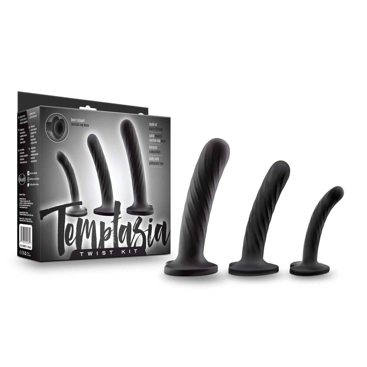 Blush Temptasia Twist Dildo Set for Men