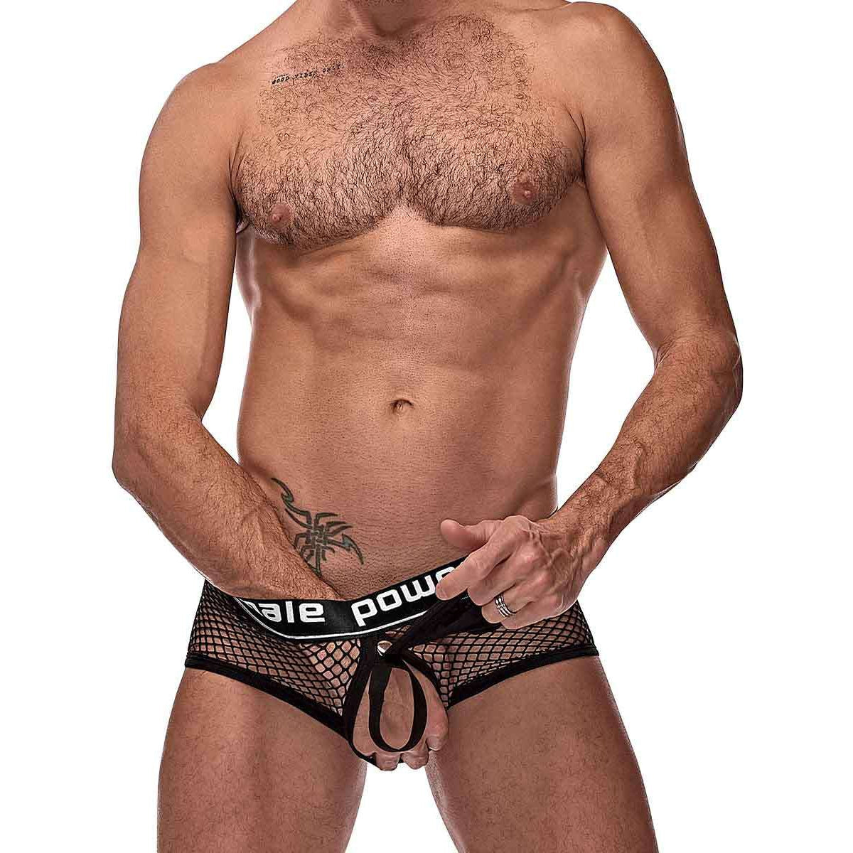 Cock Pit Fishnet Mini Cock Ring Short