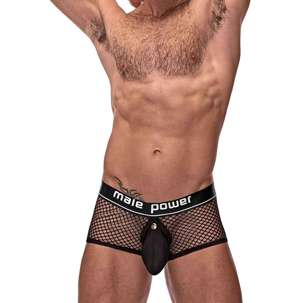 Cock Pit Fishnet Mini Cock Ring Short