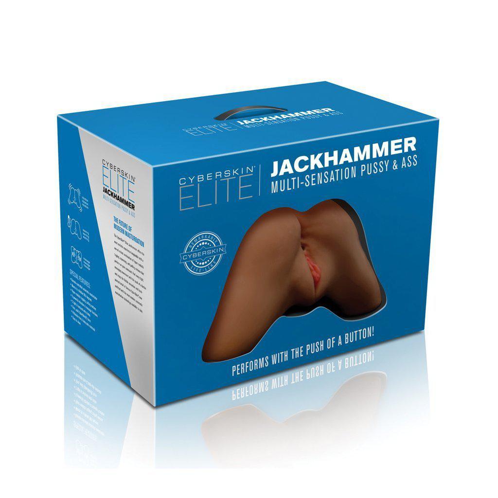 CyberSkin Elite Jackhammer Multi-Sensation Pussy & Ass