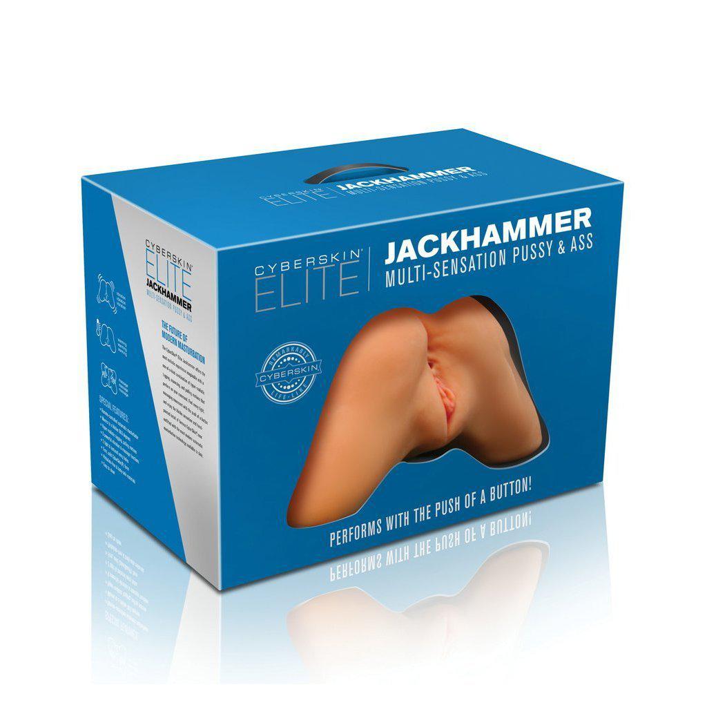 CyberSkin Elite Jackhammer Multi-Sensation Pussy & Ass