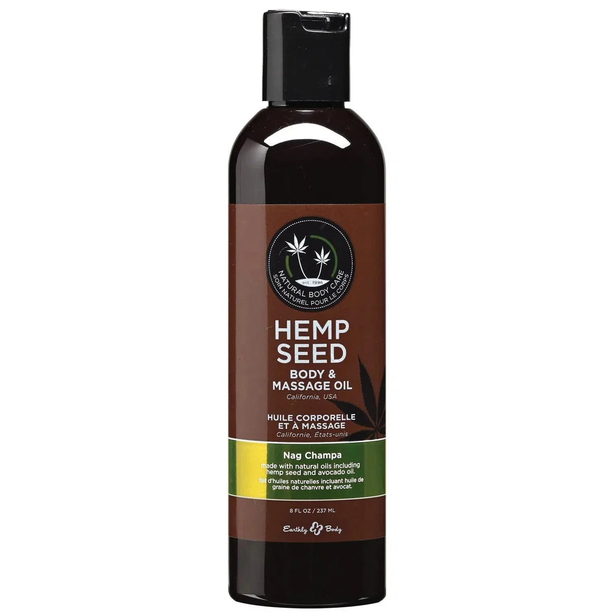 Earthly Body Hemp Seed Massage & Body Oil - 8oz
