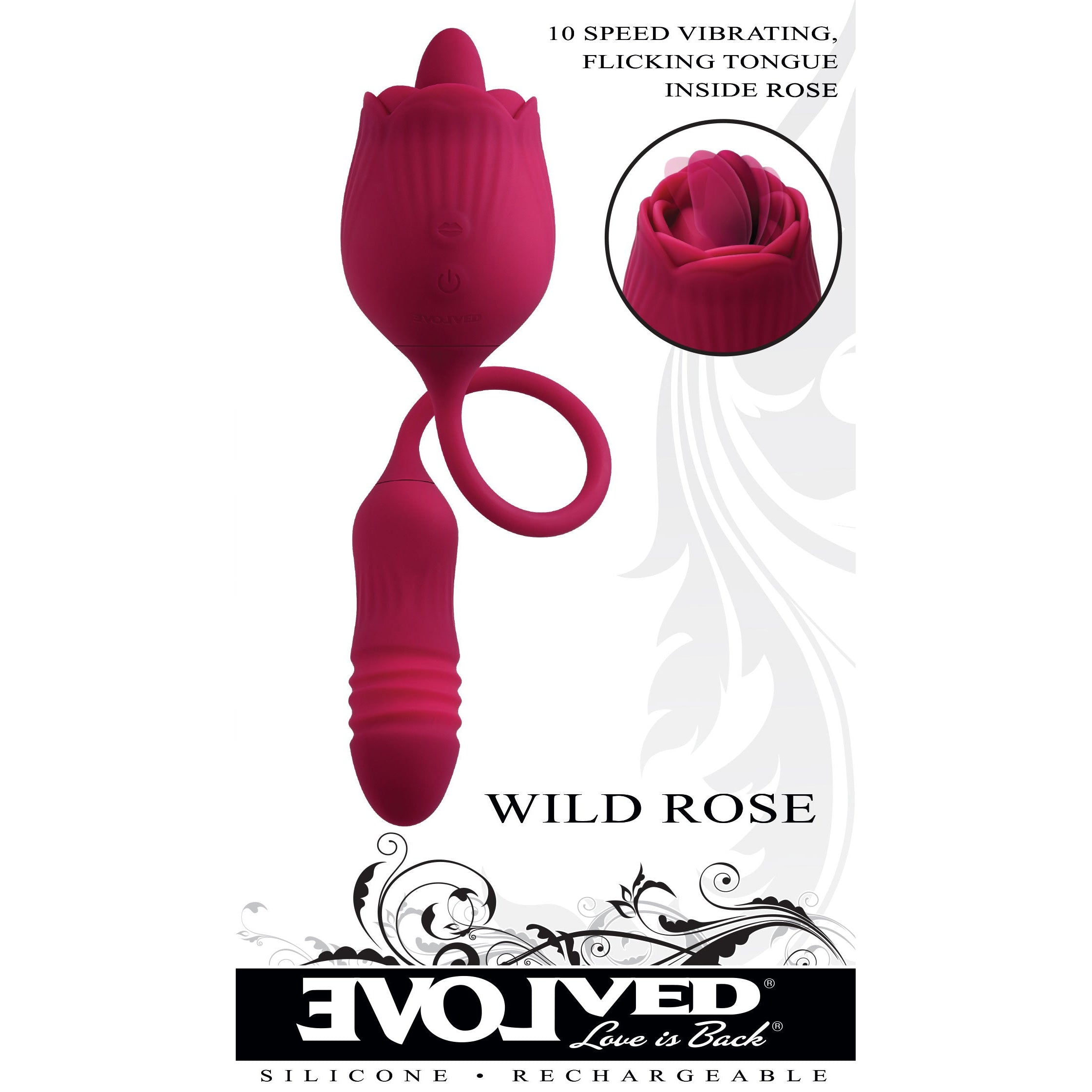 Evolved Wild Rose Tongue Vibrator