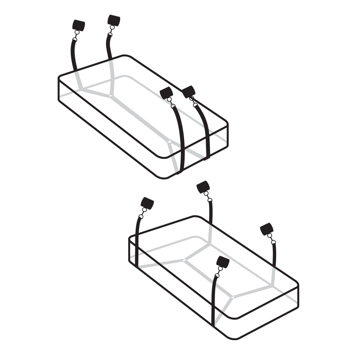 Fetish Fantasy Limited Edition Wraparound Mattress Restraints