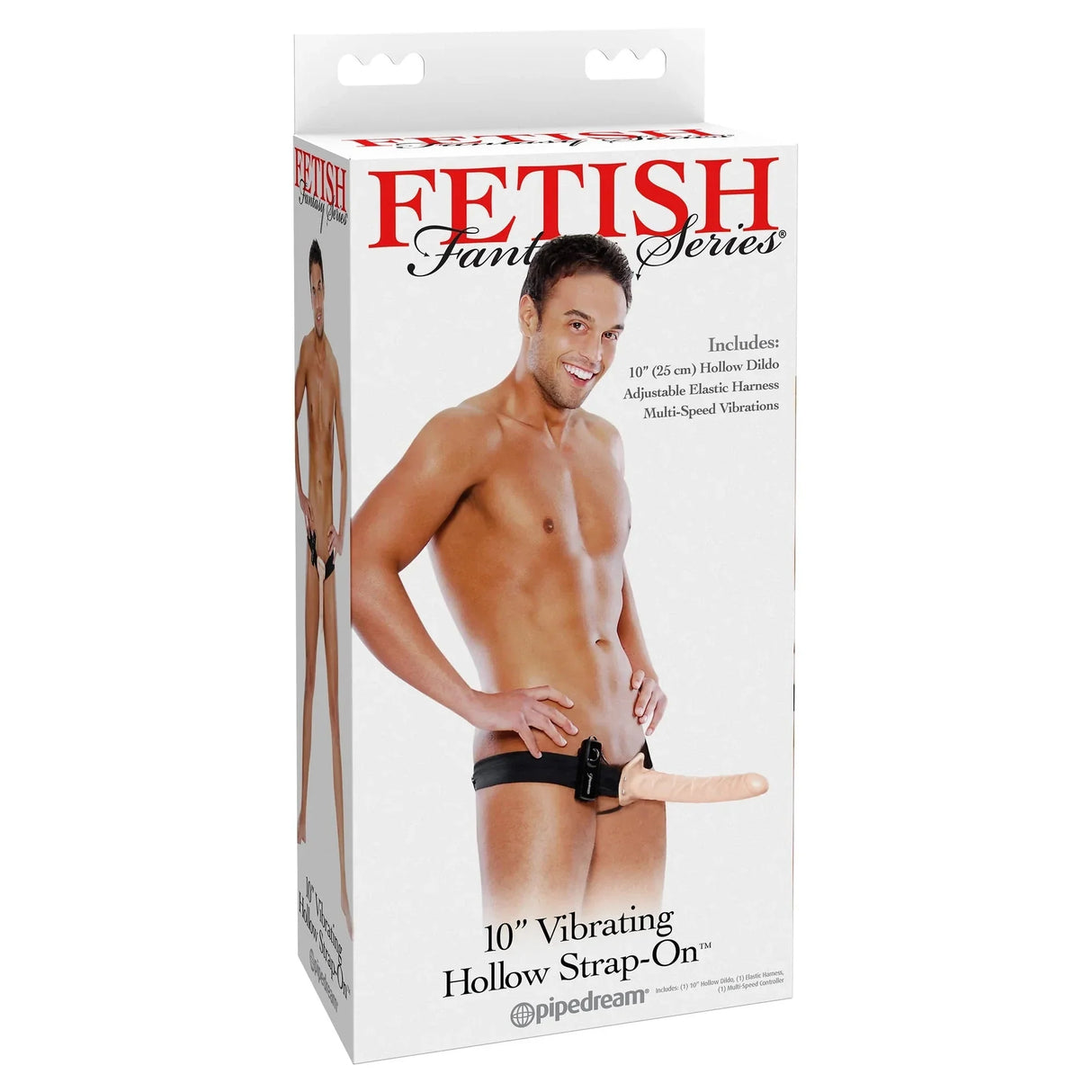 Fetish Fantasy Vibrating 10 Inch Hollow Strap On