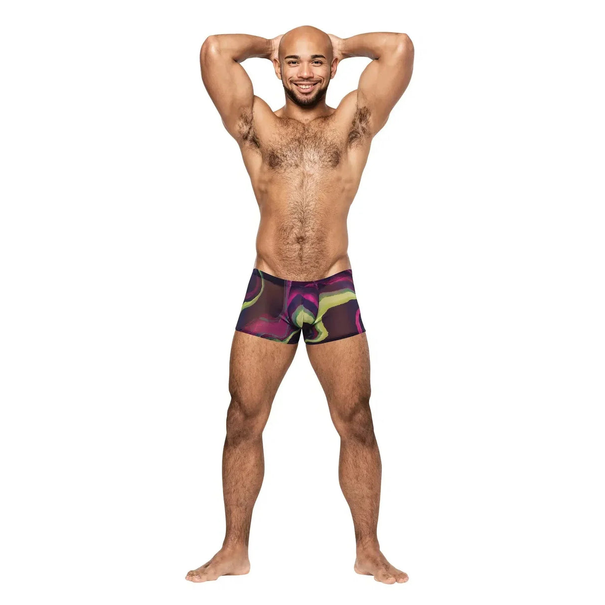 Galactic Sheer Poly Spandex Mini Short