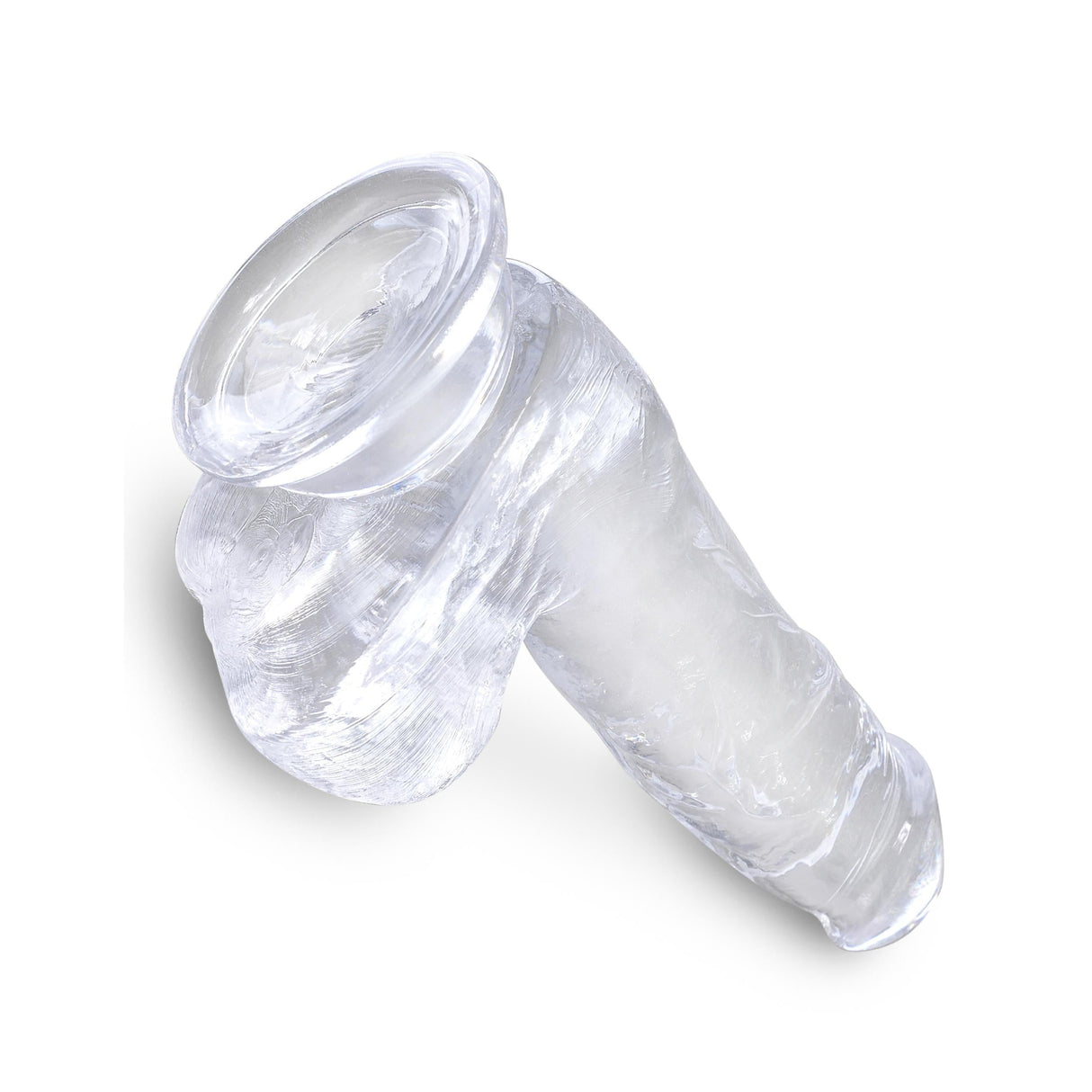 King Cock Clear Dildo with Balls