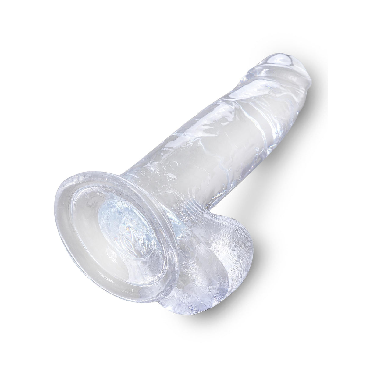 King Cock Clear Dildo with Balls