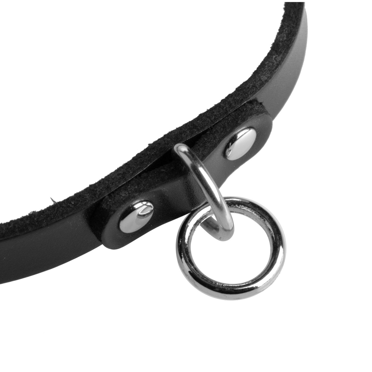 Leather Choker with O-Ring