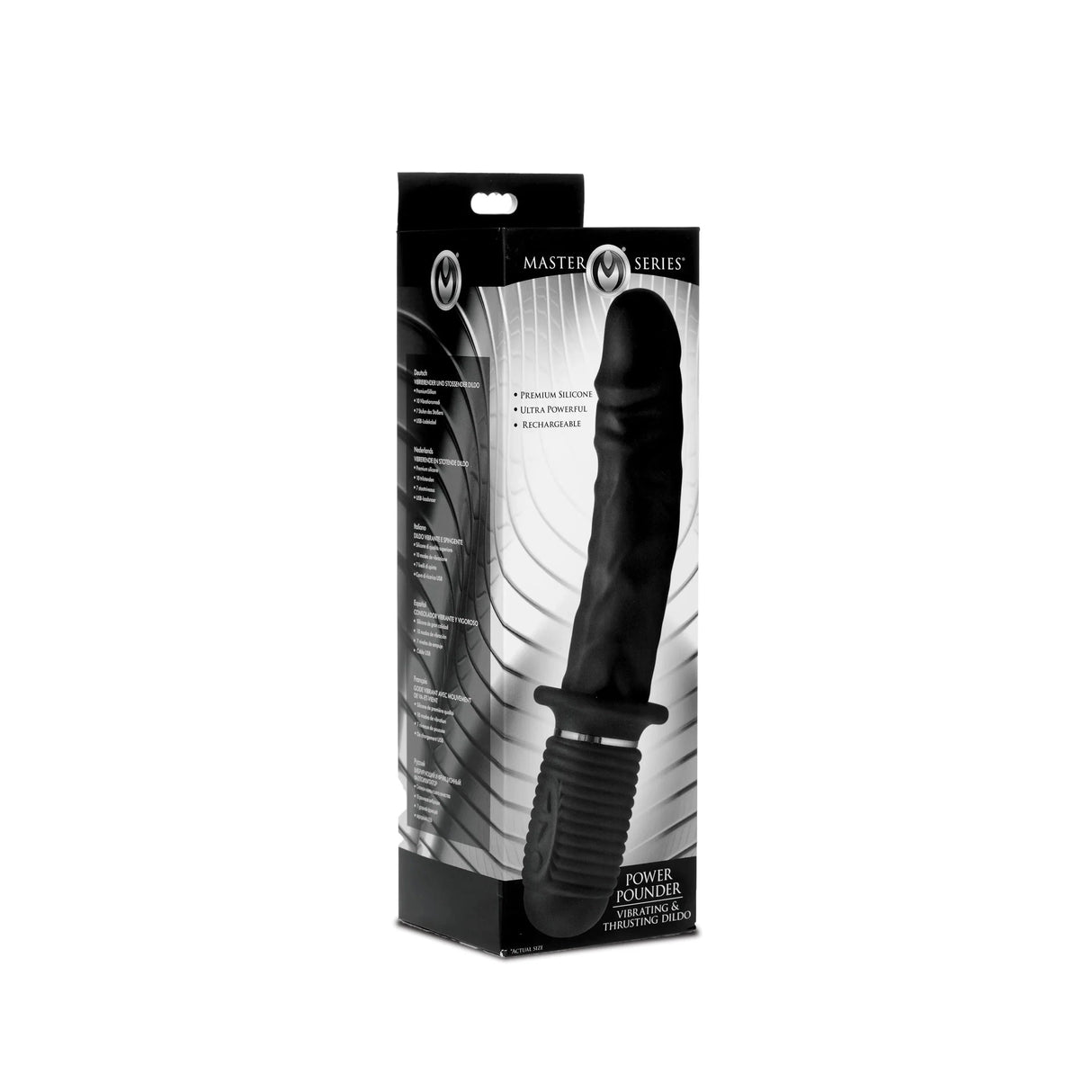 Master Series Power Pounder Vibrating & Thrusting Dildo