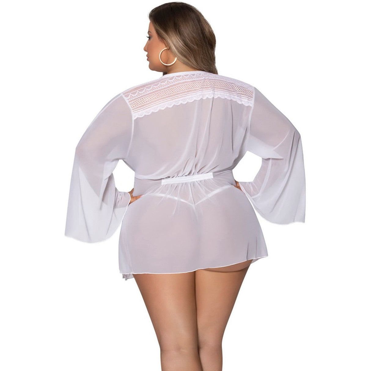 Modern Romance Flowing Short Robe - Queen