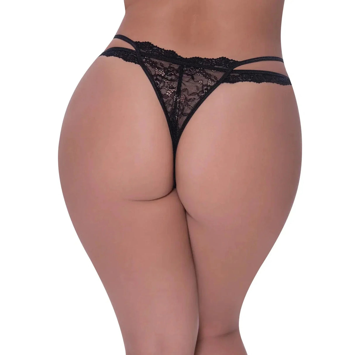 Ooh La Lace Cross Strap Split Crotch Tanga Panty