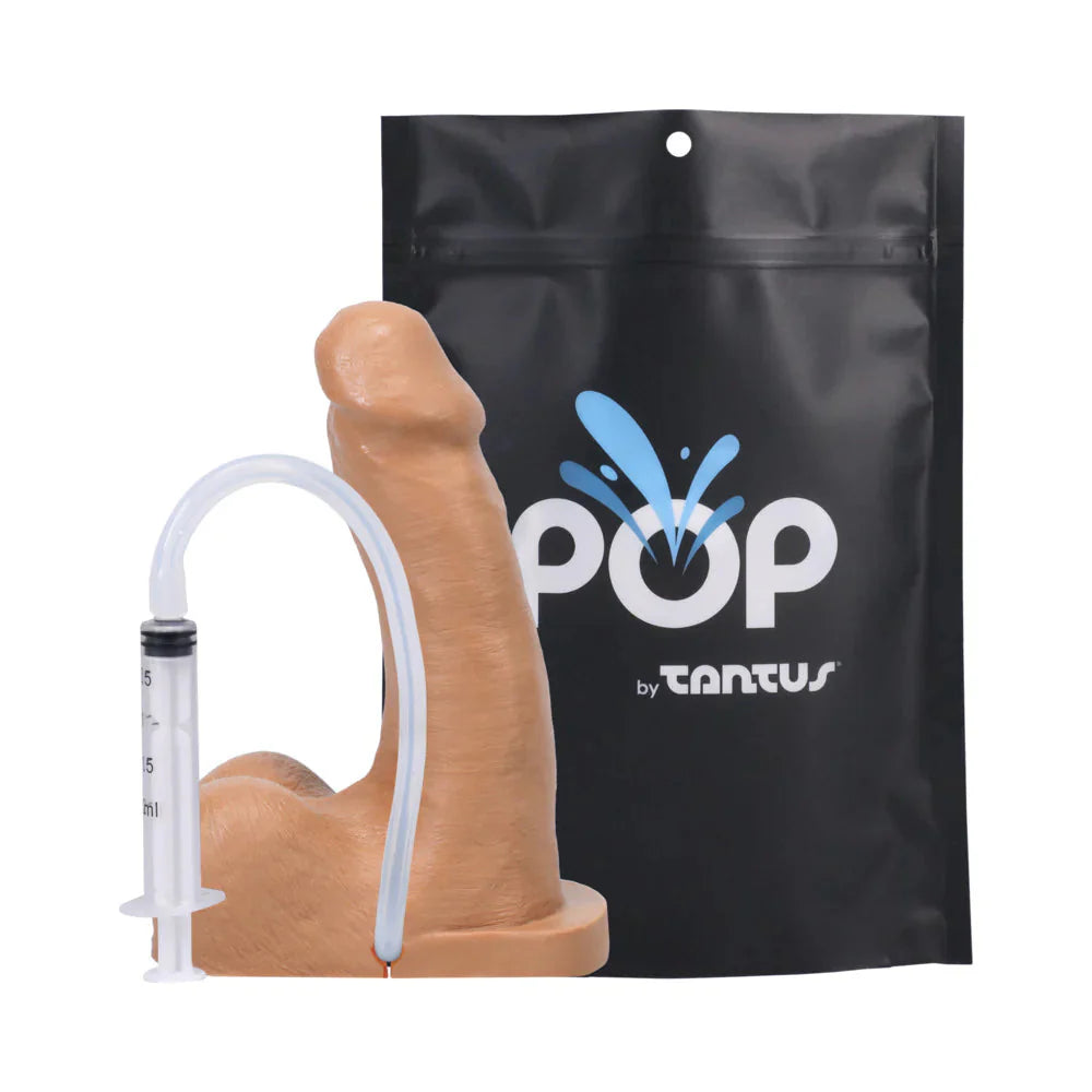 POP N' Play Squirting Packer Dildo - Honey