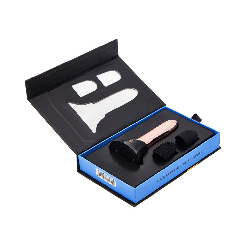 Point Plus Rechargeable Bullet Vibrator with Textured Tips