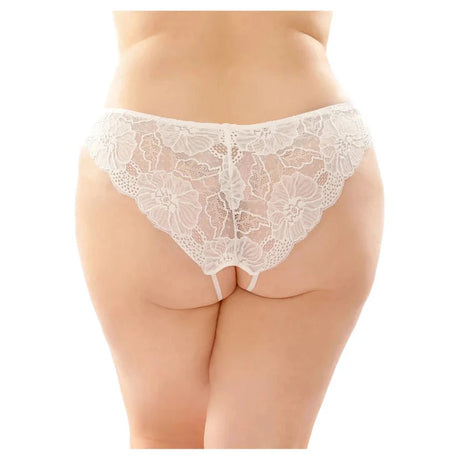 Poppy Crotchless Floral Lace Panty