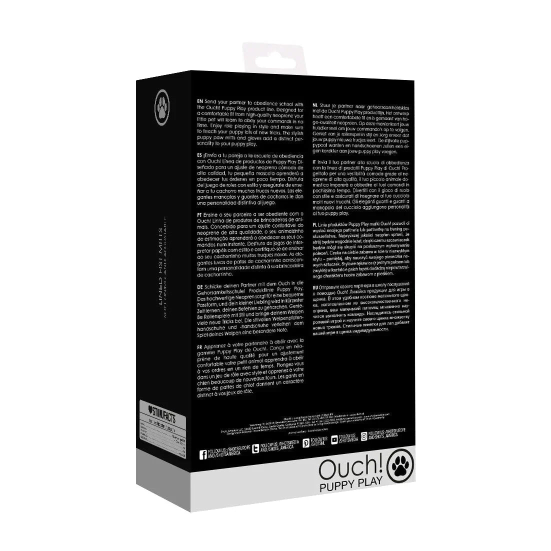 Puppy Play Lined Fist Mitts