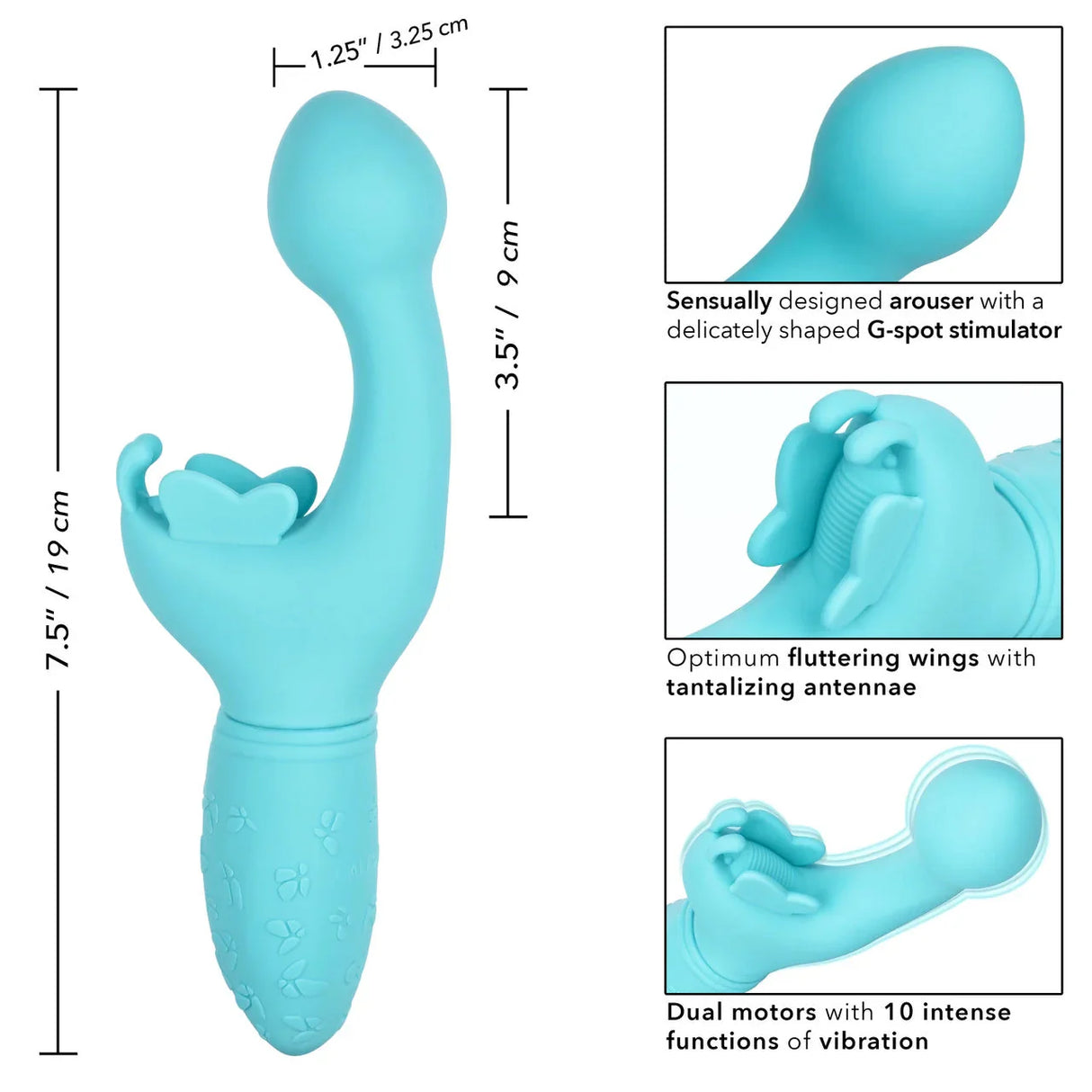 Rechargeable Butterfly Kiss Vibrator
