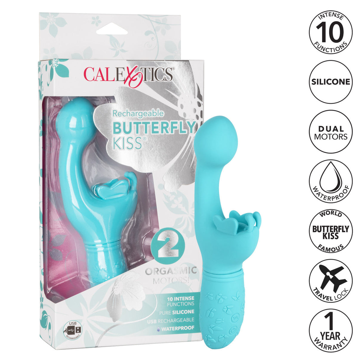 Rechargeable Butterfly Kiss Vibrator
