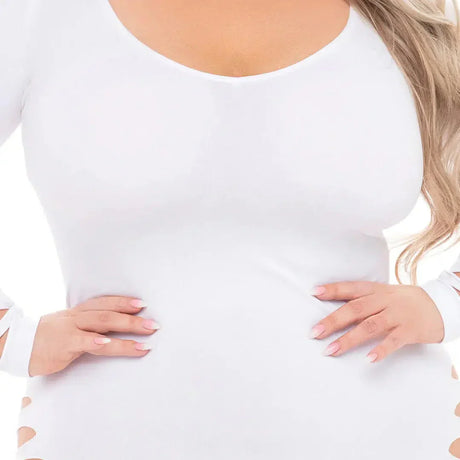 Rene Rofe Pink Lipstick Bold Babe Longe Sleeve Dress - Queen