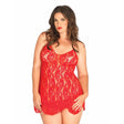Rose Lace Chemise and G-String