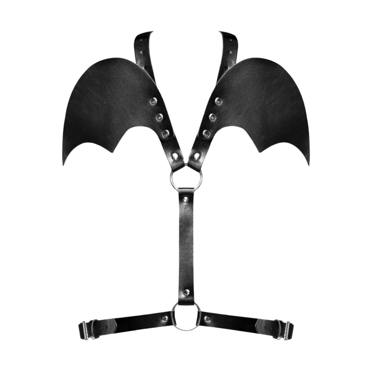Sagittarius PU Leather Chest & Winged Back Harness