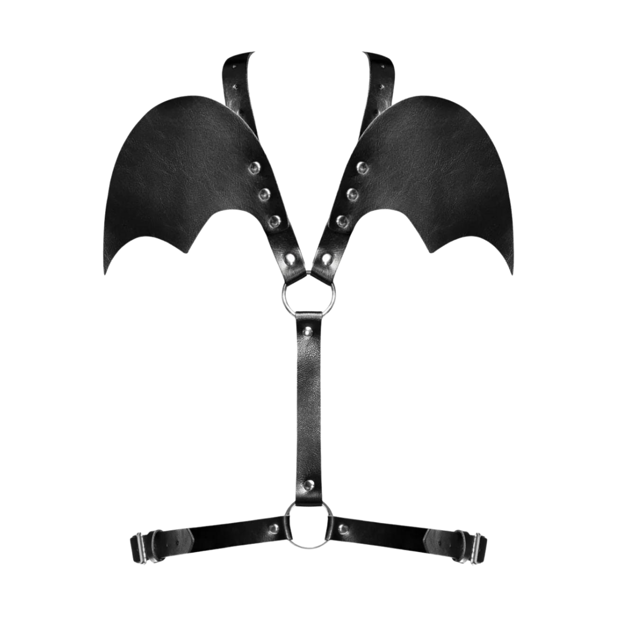 Sagittarius PU Leather Chest & Winged Back Harness