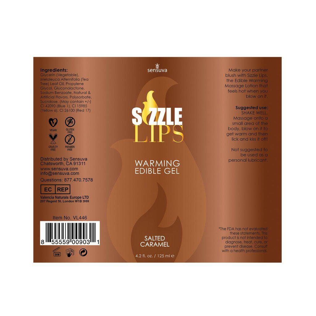Sensuva Sizzle Lips Edible Warming Gel