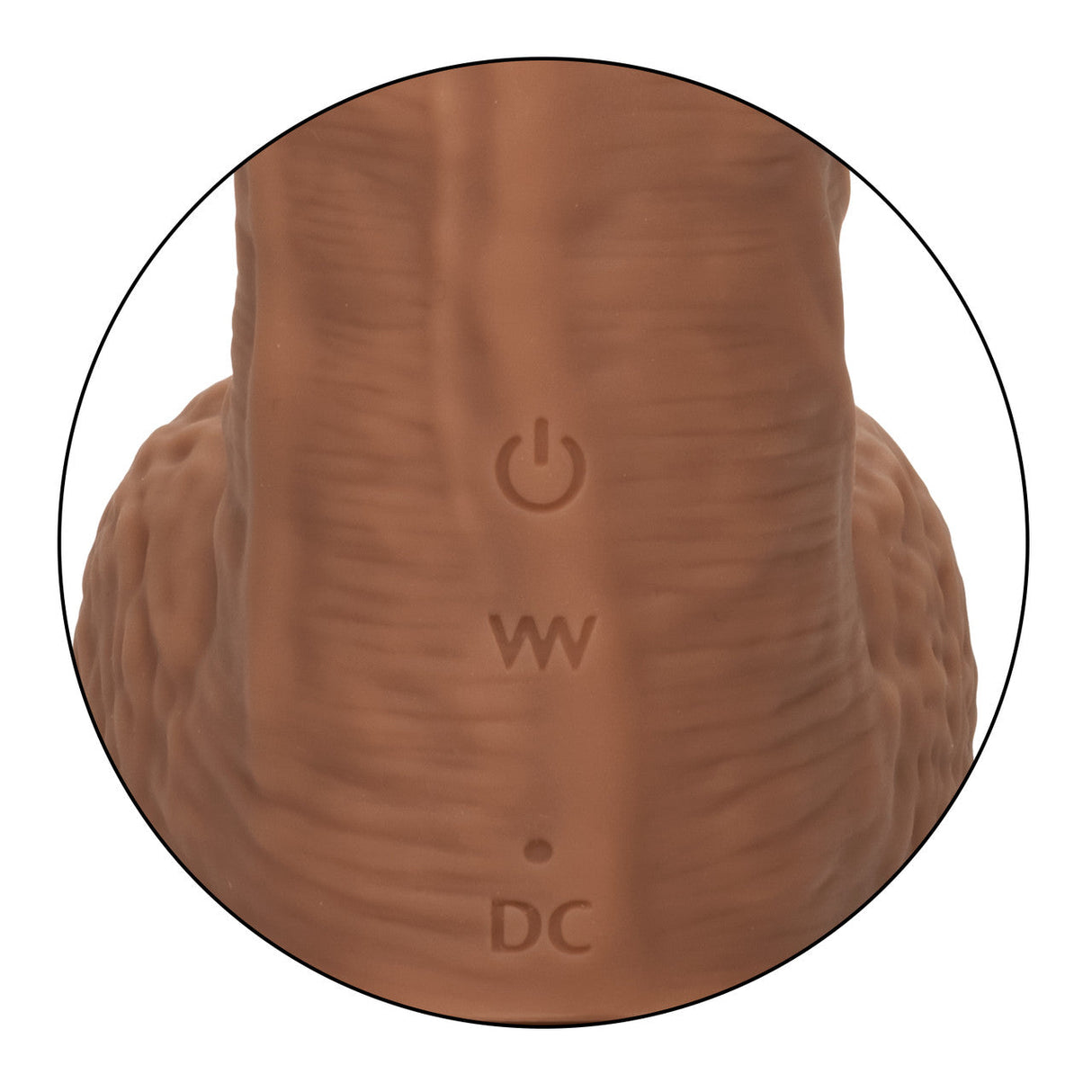 Squirting Fuck Stick 9" Vibrating Silicone Suction Cup Dildo - Brown