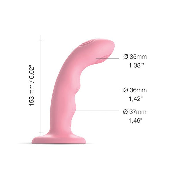 Strap-On-Me Tapping Vibrating Dildo Wave