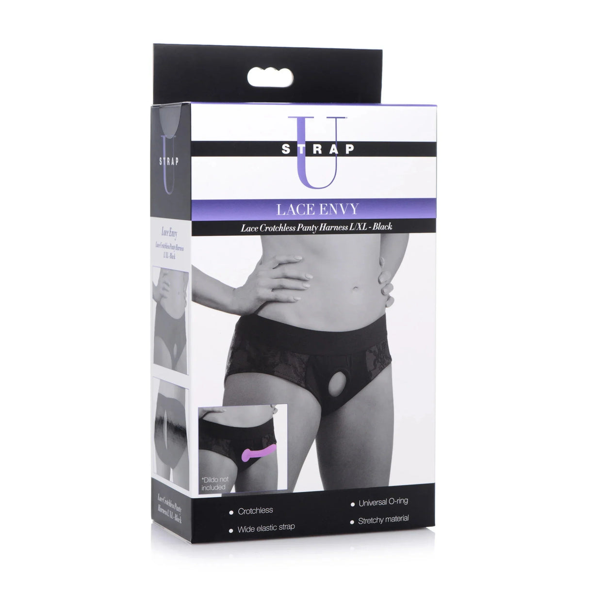 Strap U Lace Crotchless Panty Harness