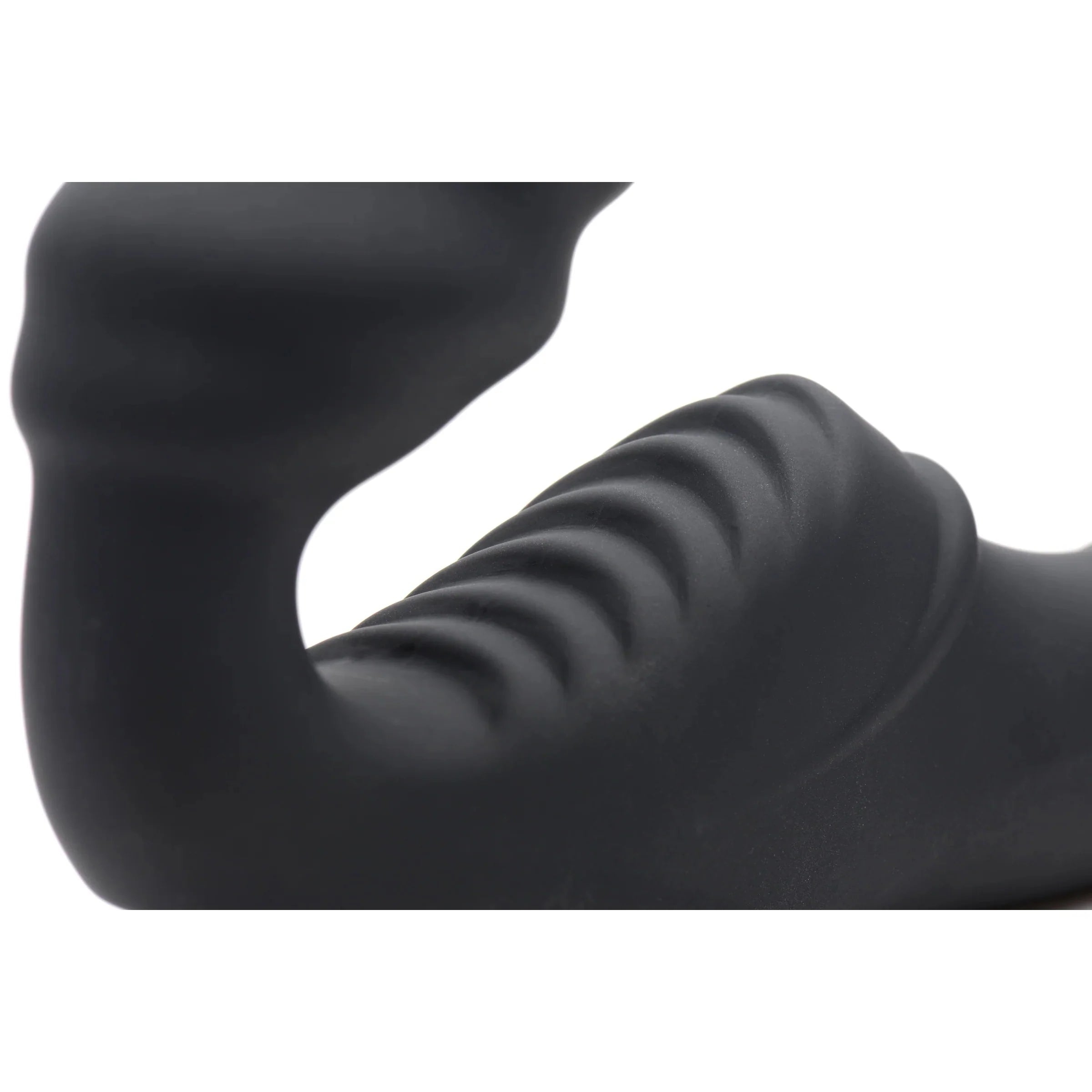 Strap U Slim Ribbed Vibrating Strapless Stap On