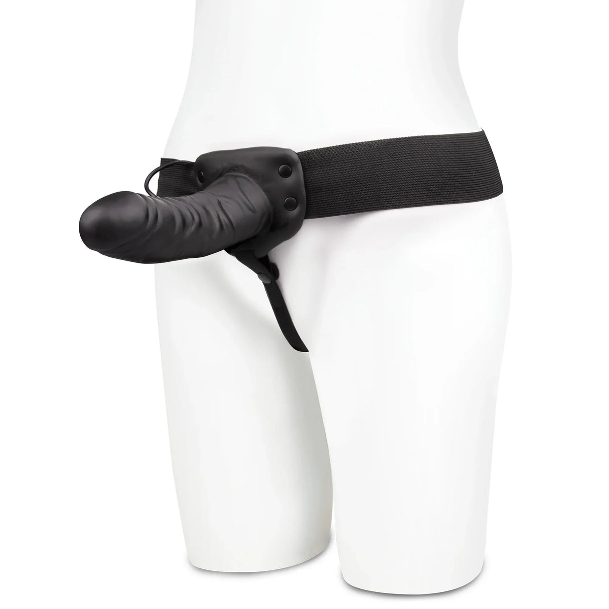Unisex Vibrating Hollow Strap-On Dildo