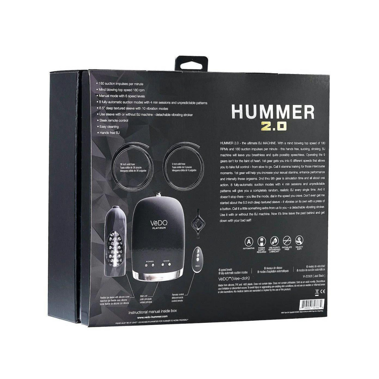 VeDO Hummer 2.0 Hands Free BJ Machine