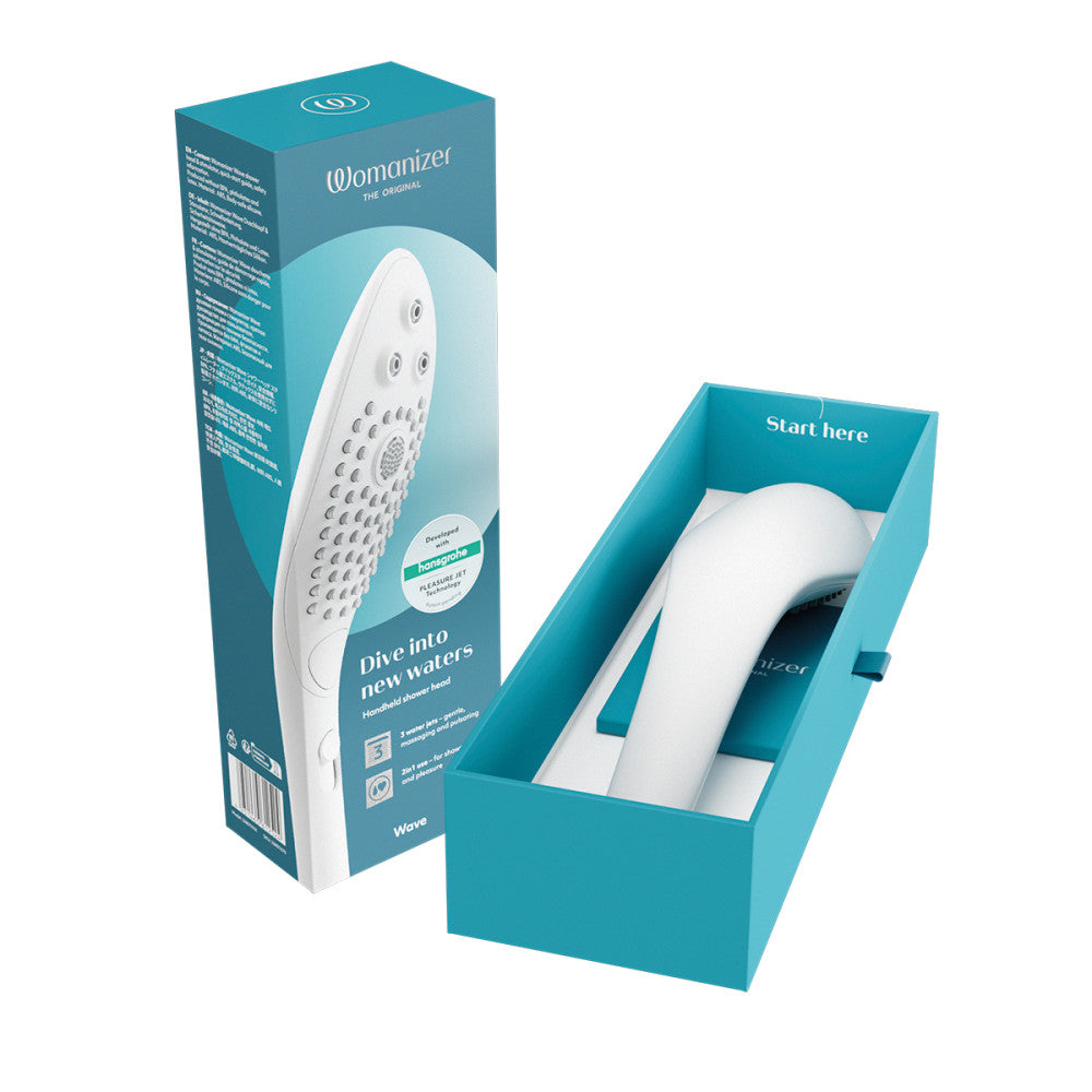 Womanizer Wave Shower Head & Water Massage Clitoral Stimulator