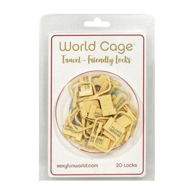 World Cage 20 Pack One Time Use Travel Friendly Locks