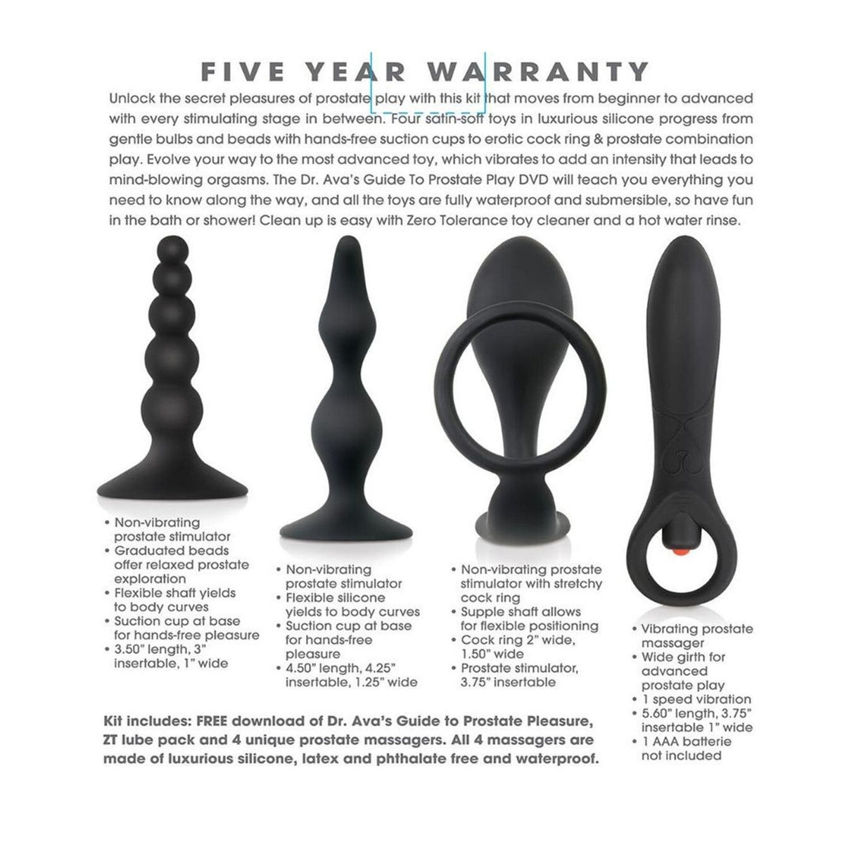 Zero Tolerance Intro To Prostate Kit