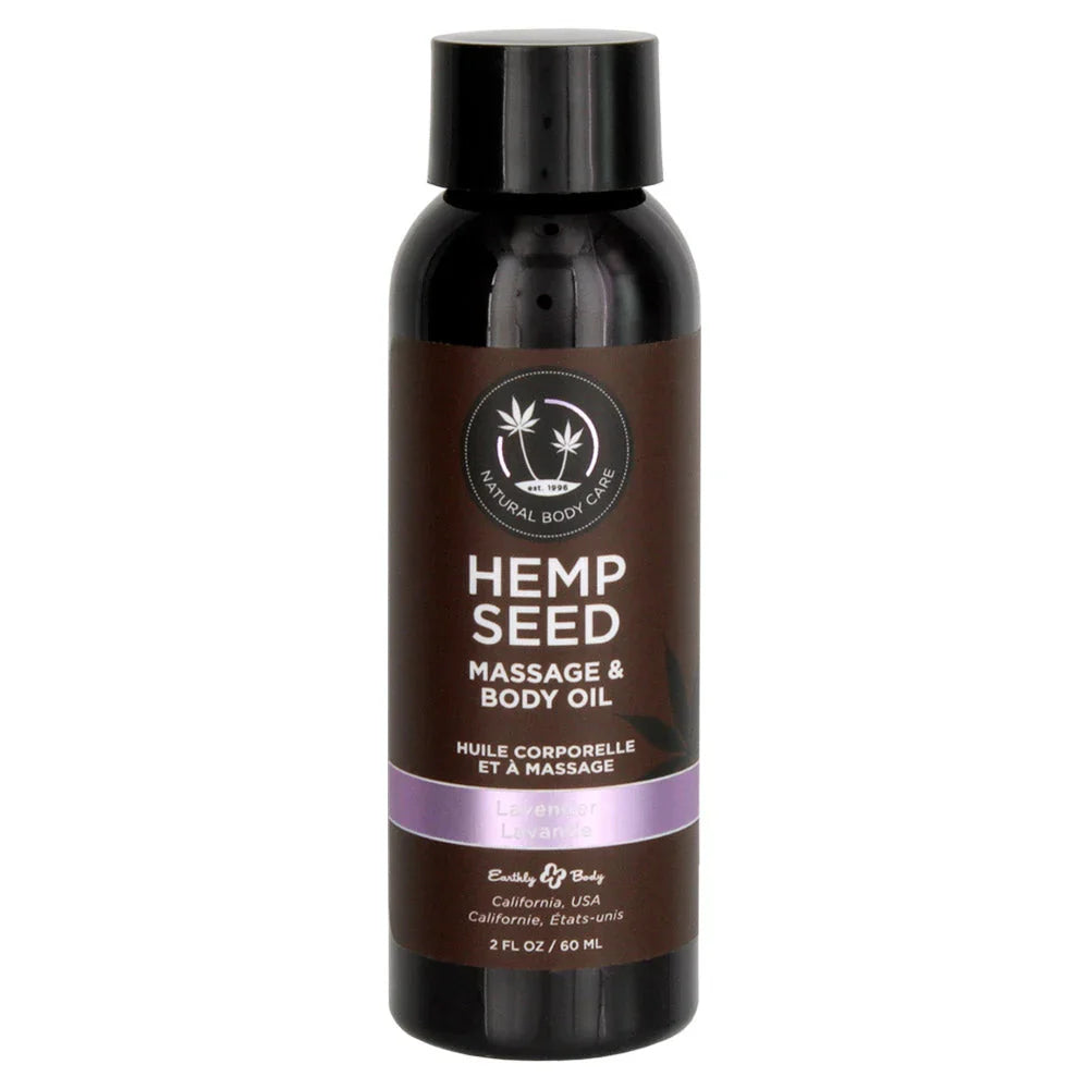 Earthly Body Hemp Seed Massage & Body Oil - 2 oz