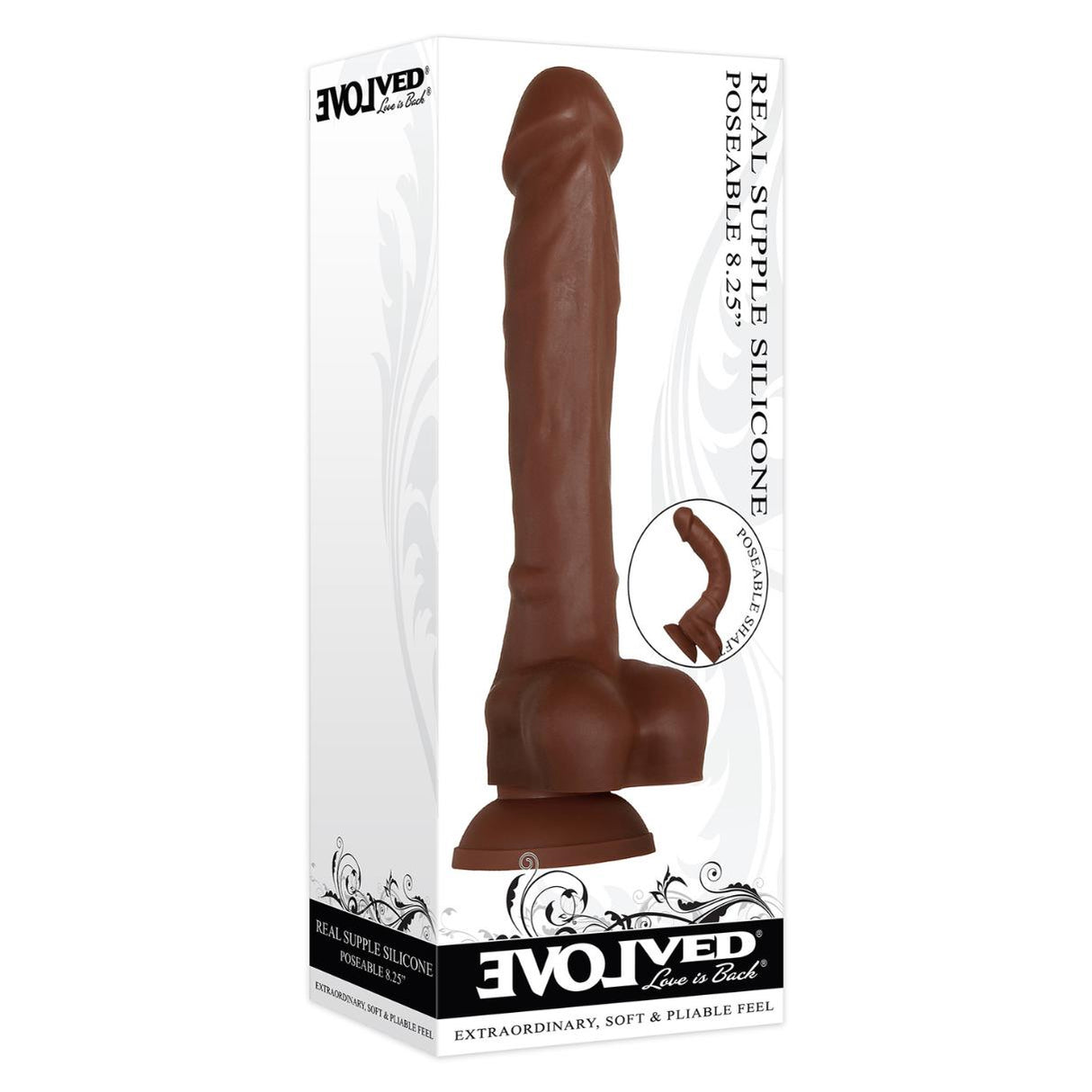 Real Supple Silicone 8.25 Inch Dildo