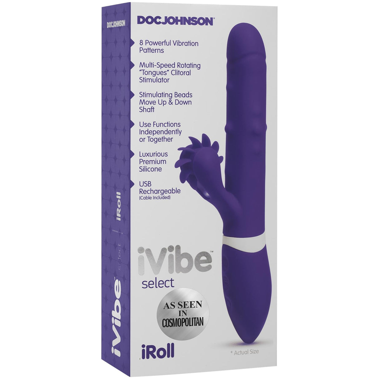 iVibe Select iRoll Rechargeable Rabbit Dildo