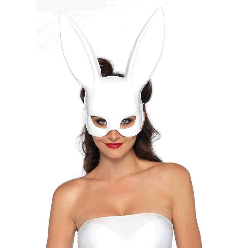 Masquerade Bunny Rabbit Mask- White