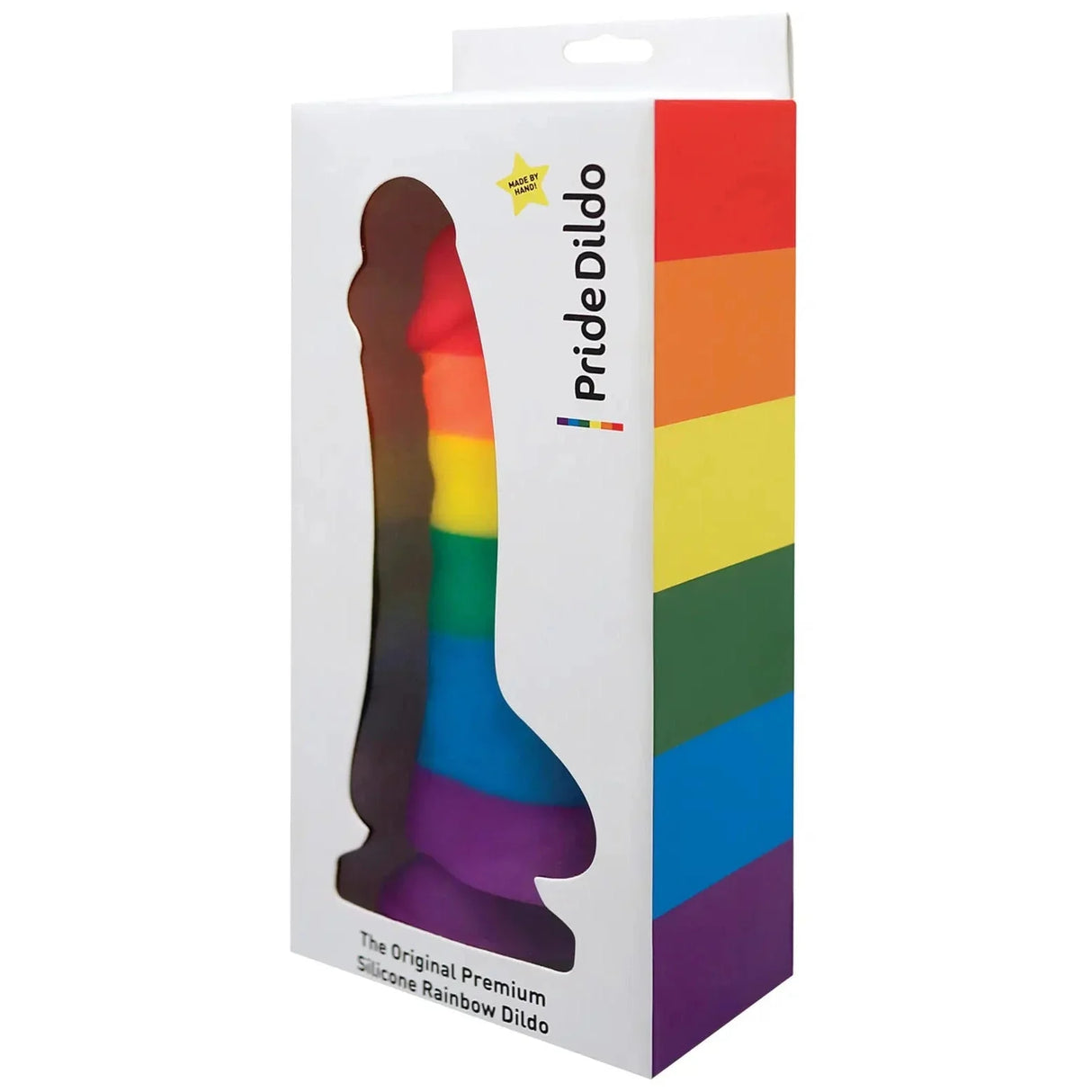 Pride Silicone Rainbow Dildo with Balls
