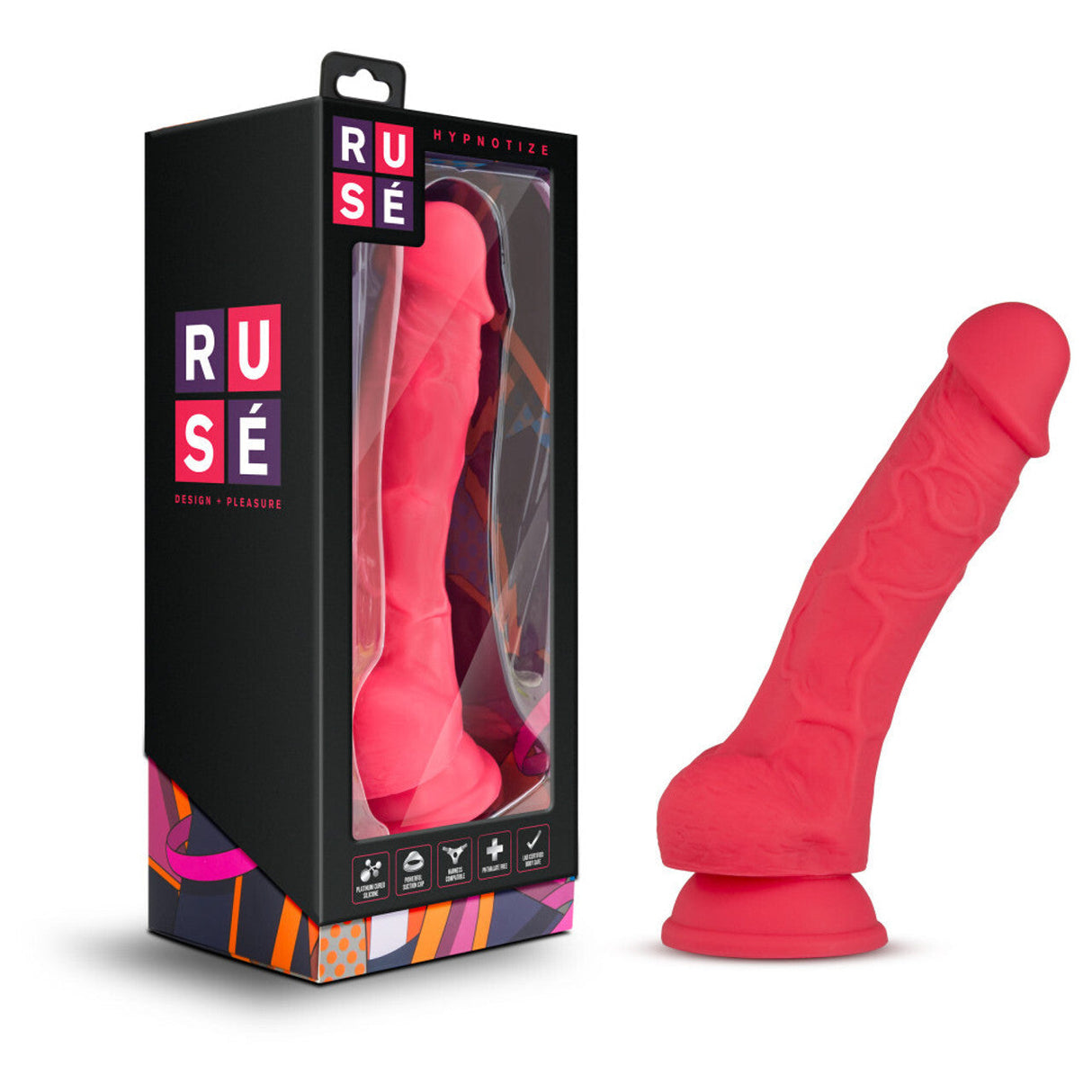 Ruse Hypnotize Silicone Suction Cup Dildo