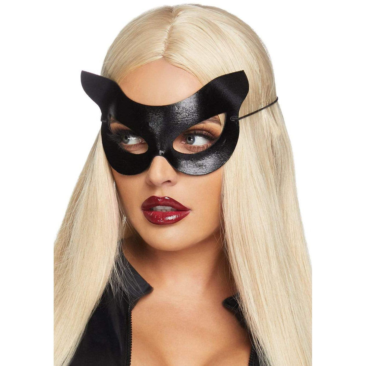Vinyl Wet Look Cat Costume Mask