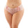 Bottoms Up Magnolia Stretch Lace Crotchless Panty With Ribbon Lace Up Front