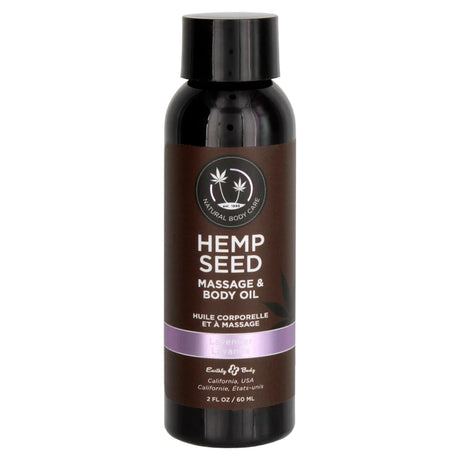 Earthly Body Hemp Seed Massage & Body Oil - 2oz