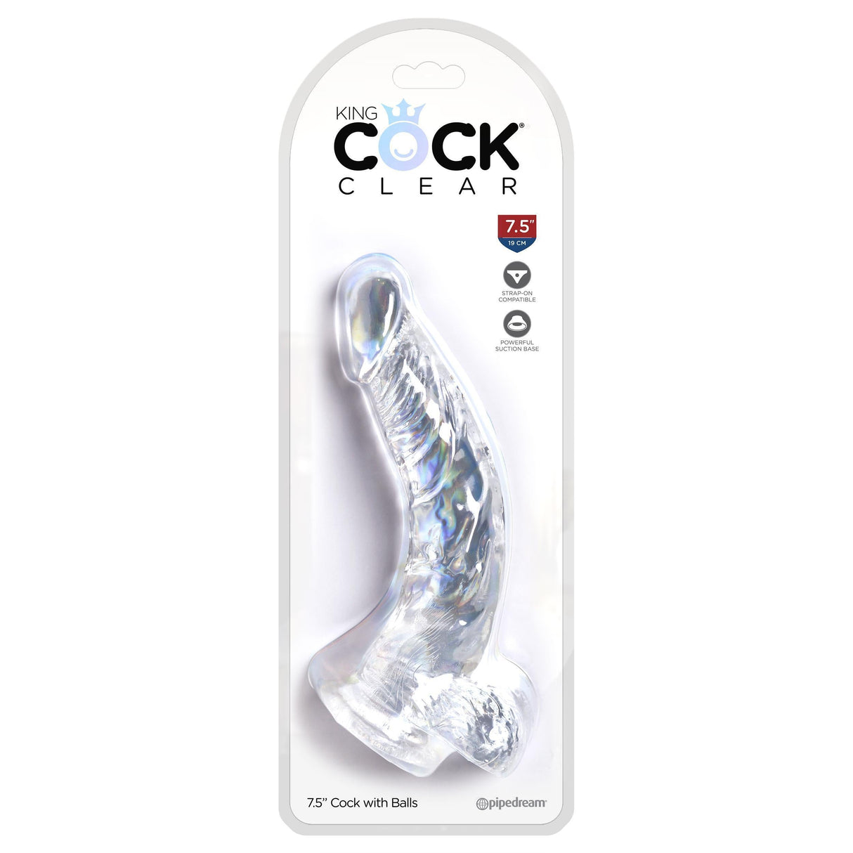 King Cock Clear Cock with Balls