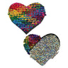 Pastease Color Changing Sequin Heart Nipple Pasties