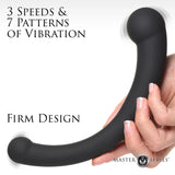 10X Vibra-Crescent Vibrating Dual-Ended Silicone Dildo