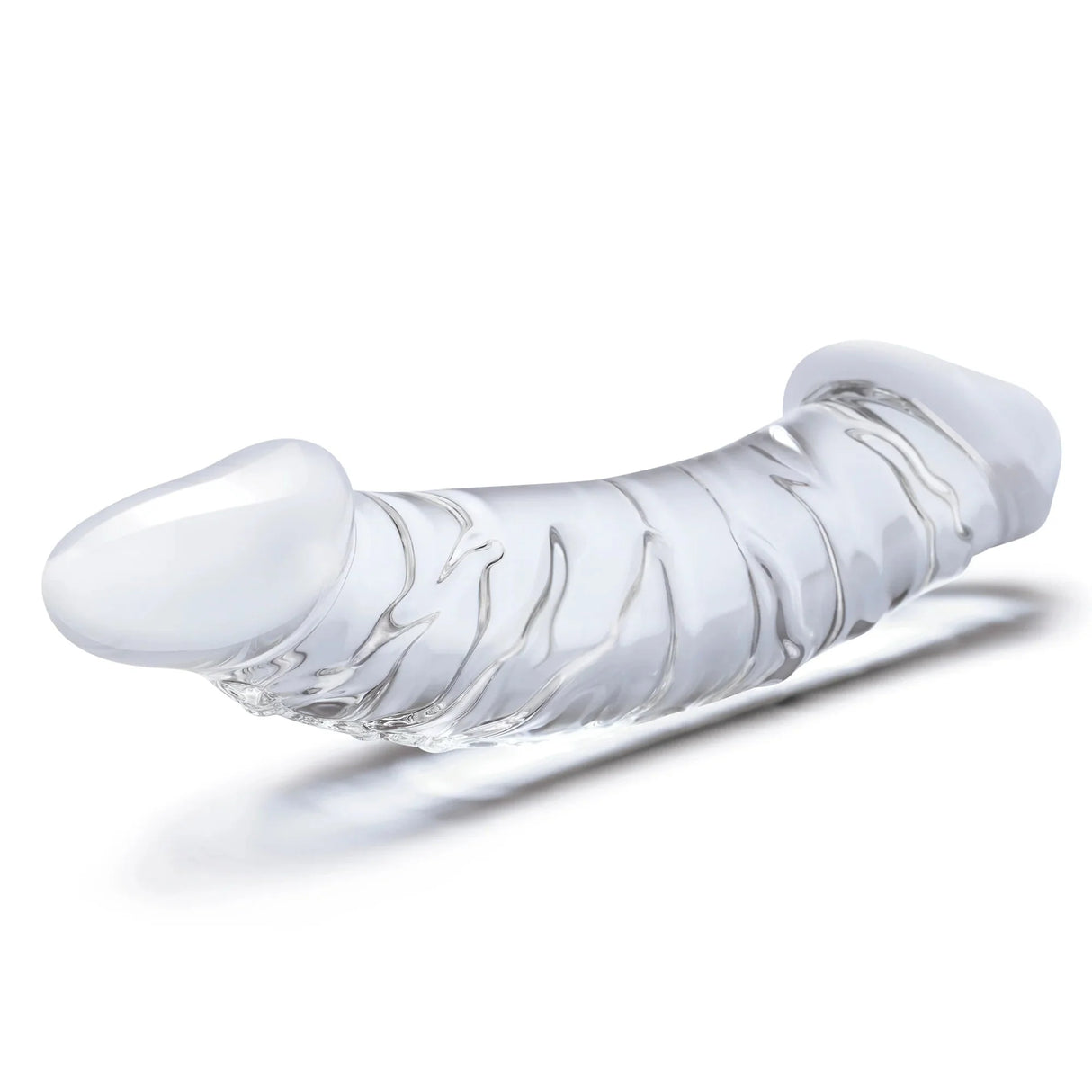 10.5 Inch Girthy Realistic Glass Double Dildo